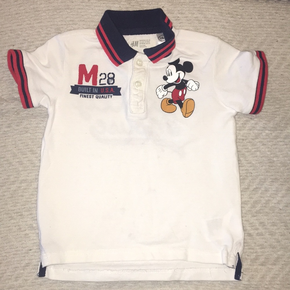 Classic Boys Mickey Mouse Collar Shirt